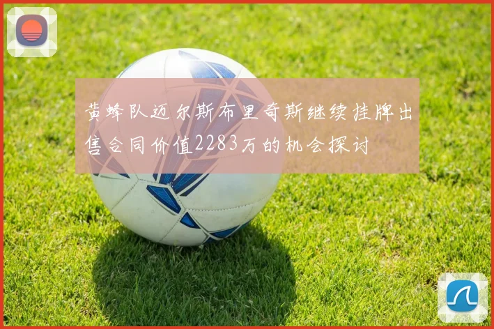 黄蜂队迈尔斯布里奇斯继续挂牌出售合同价值2283万的机会探讨
